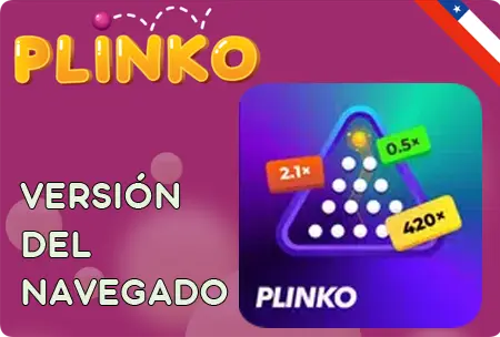 Navegando por la versión móvil del sitio del juego Plinko